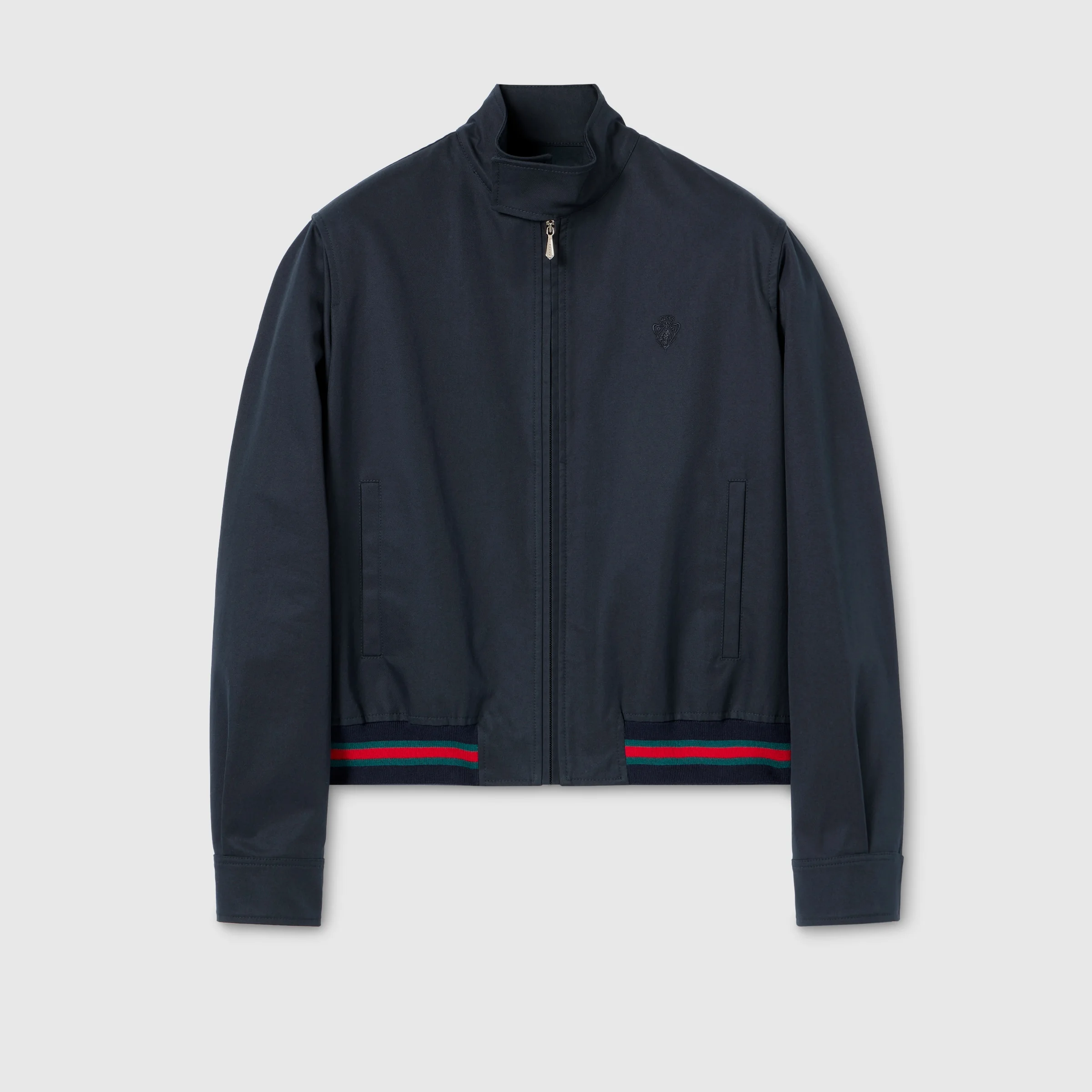Cotton twill zip jacket with Web - 1