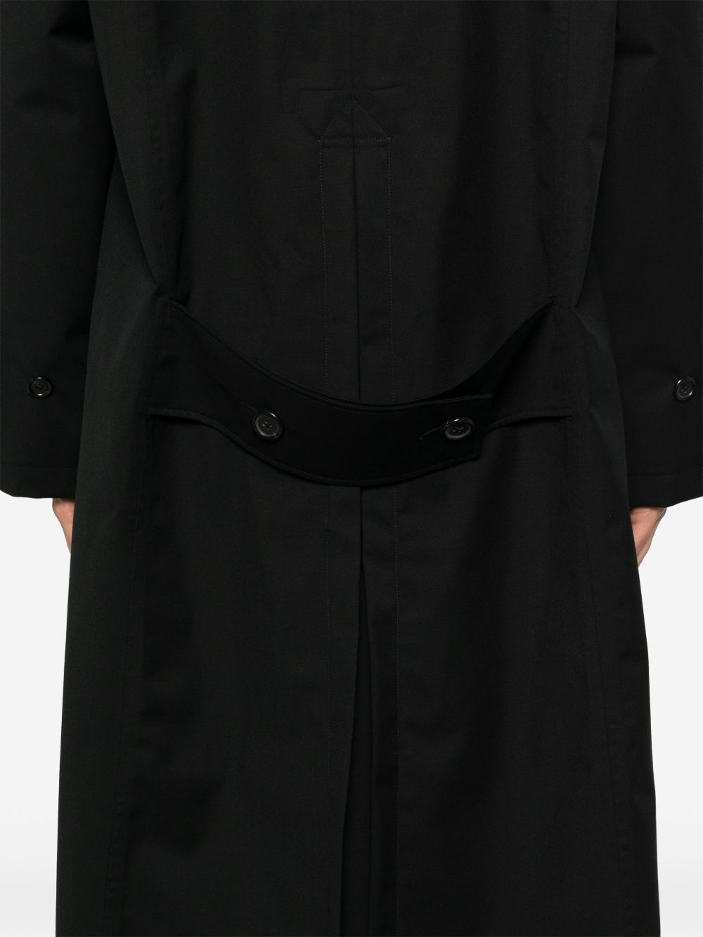 single-breasted wool coat - 5