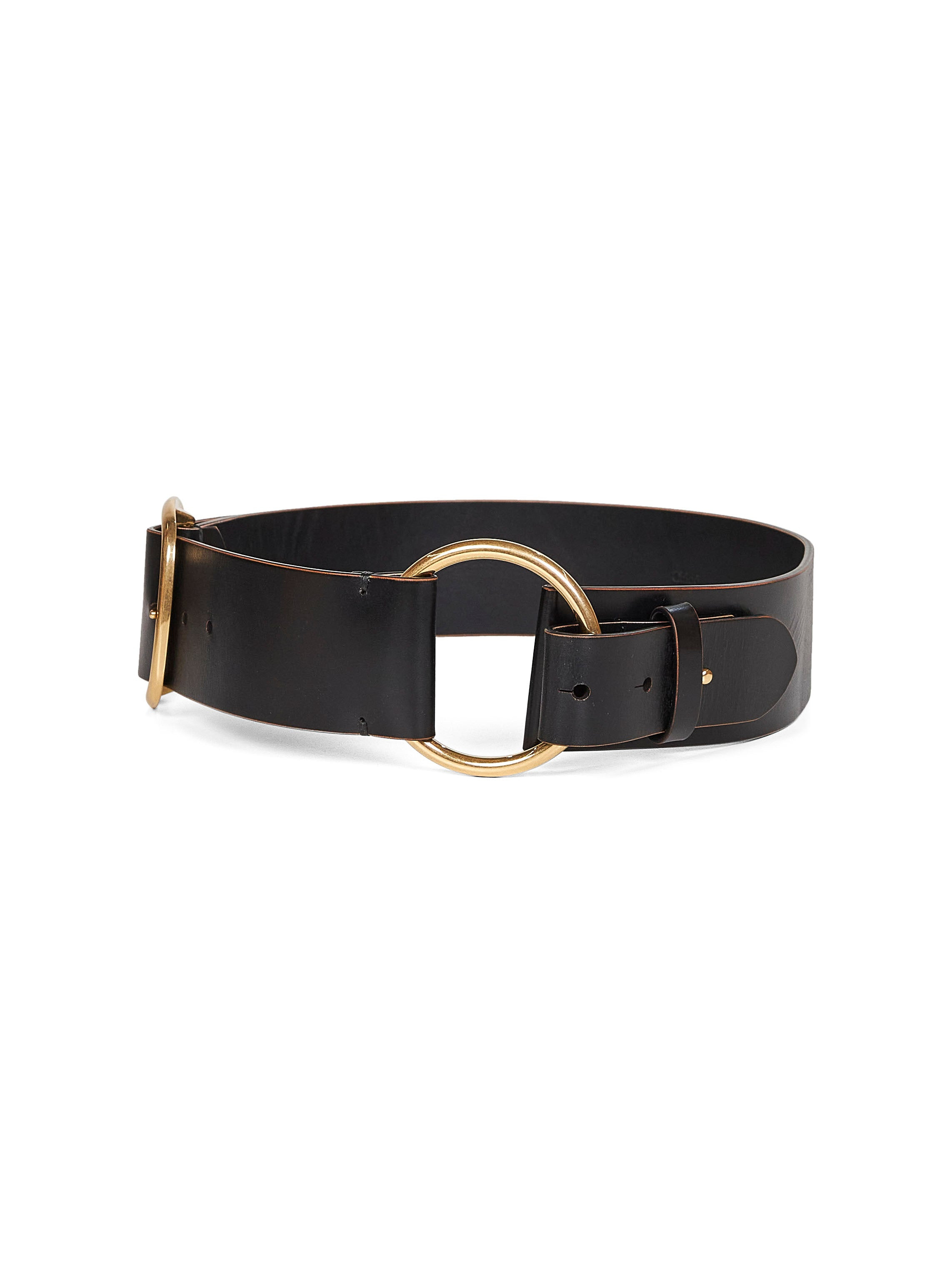 Black vintage-effect cowhide The Chloé Anita belt - 2