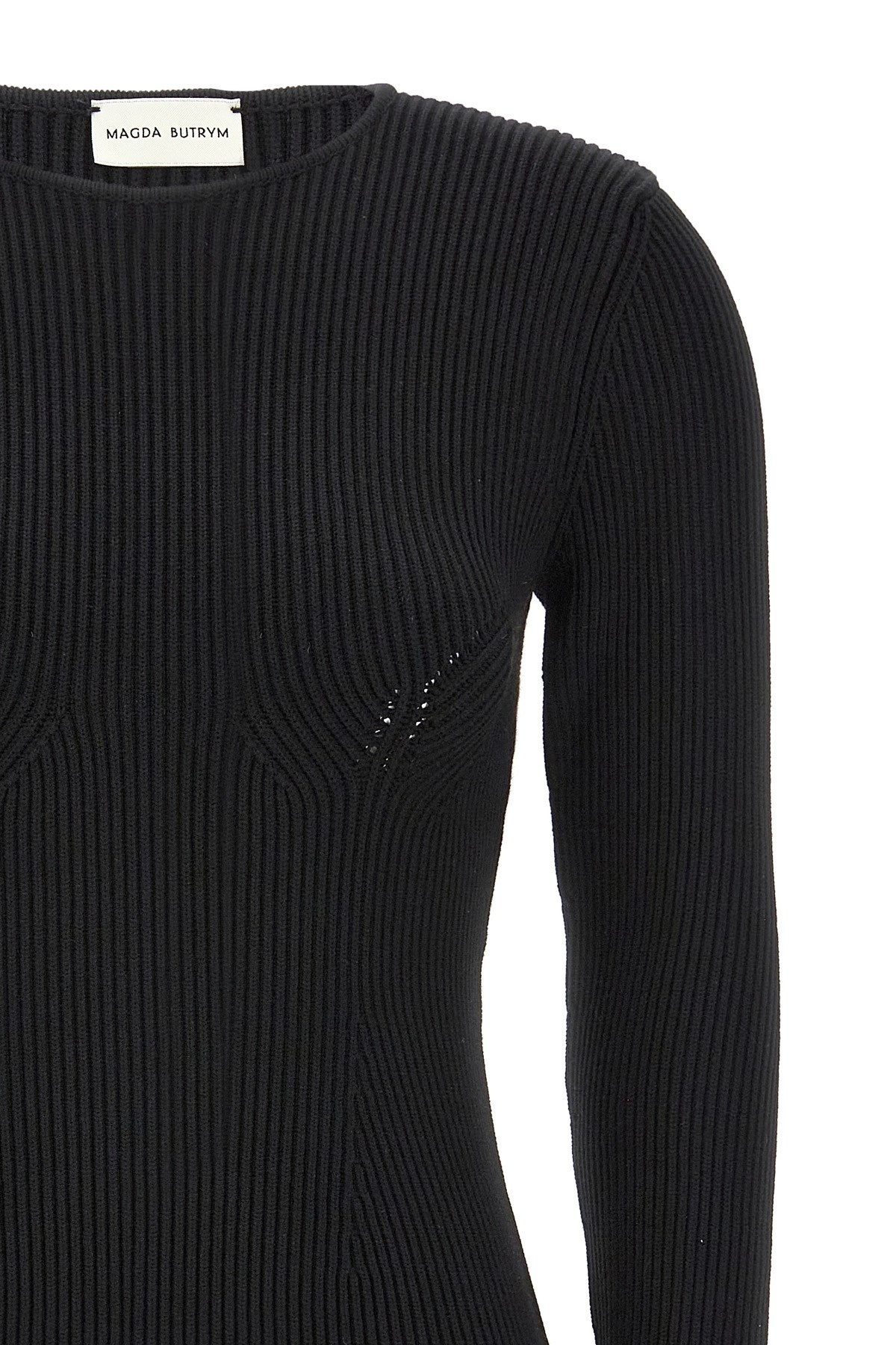 Tシャツ・カットソー MAGDA BUTRYM FW24 '07' sweater (308724 BLACK) MAGDA BUTRYM '07' sweater | julianfashion | REVERSIBLE
