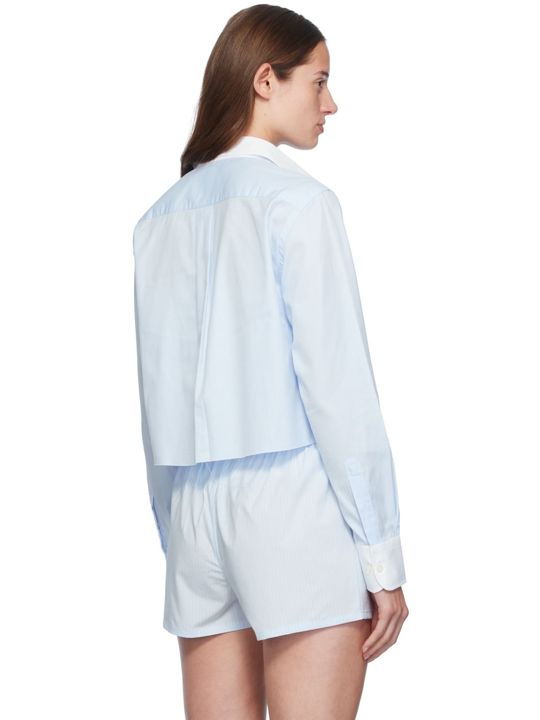 Blue Cropped Shirt - 3
