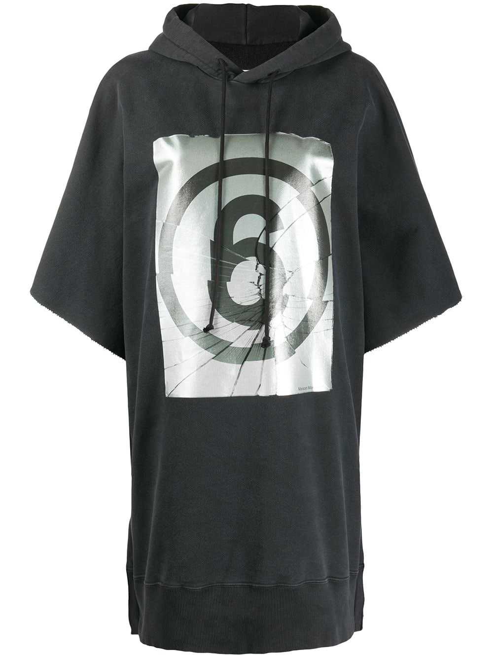 numbers print hoodie - 1