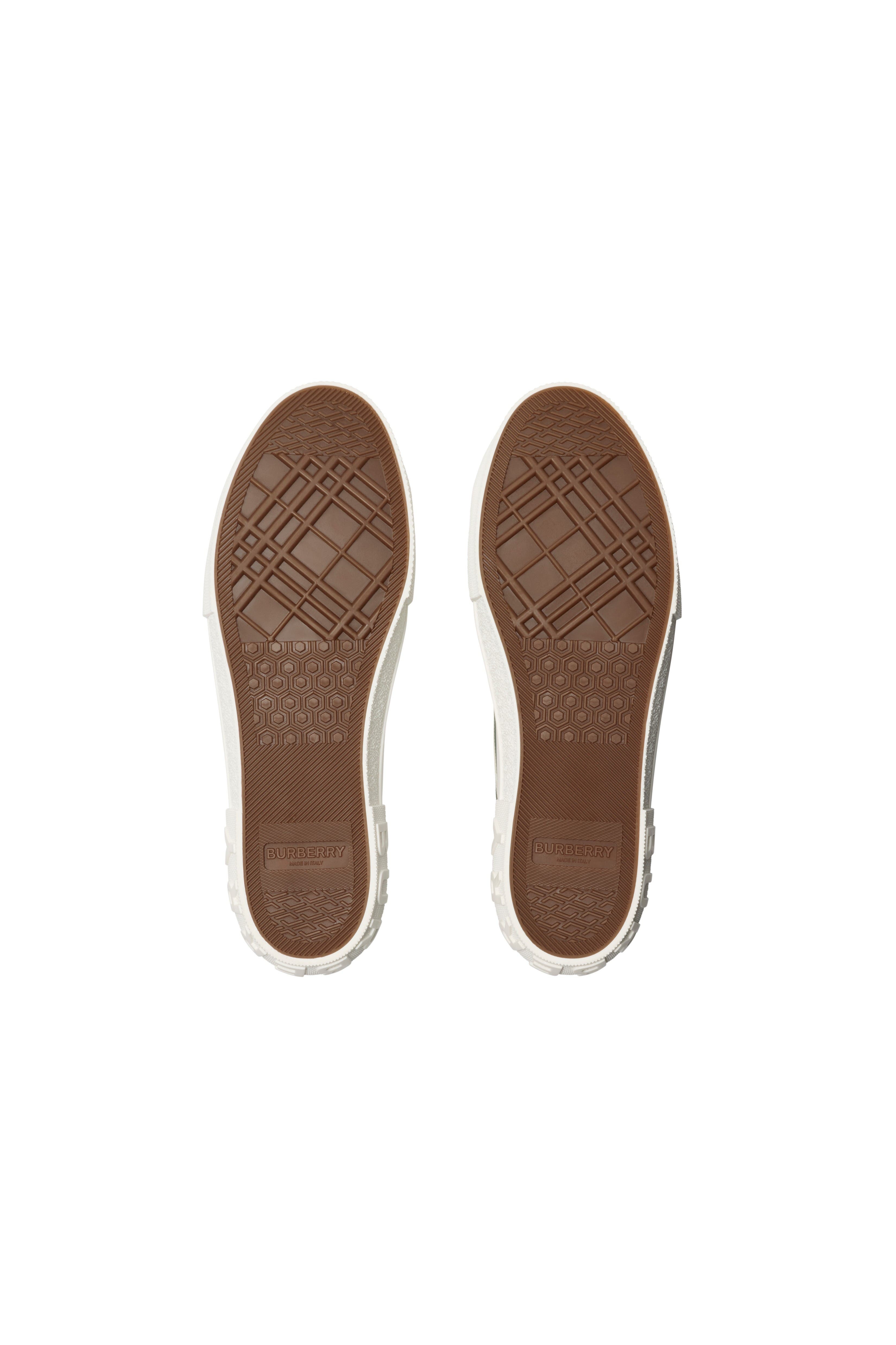 burberry Check Nylon Blend Sneakers in Leaf at Nordstrom - 6