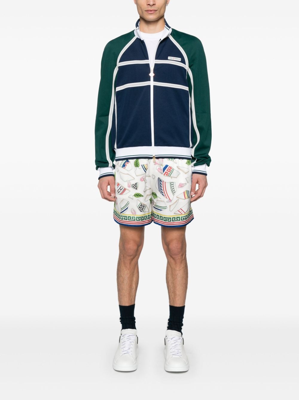 mesh-tape track jacket - 2