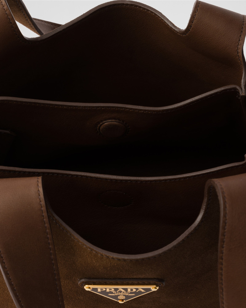 Mini suede shopping bag 5