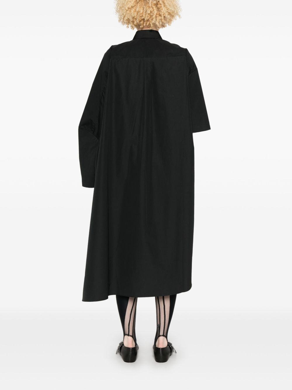 extended shirt midi dress - 4