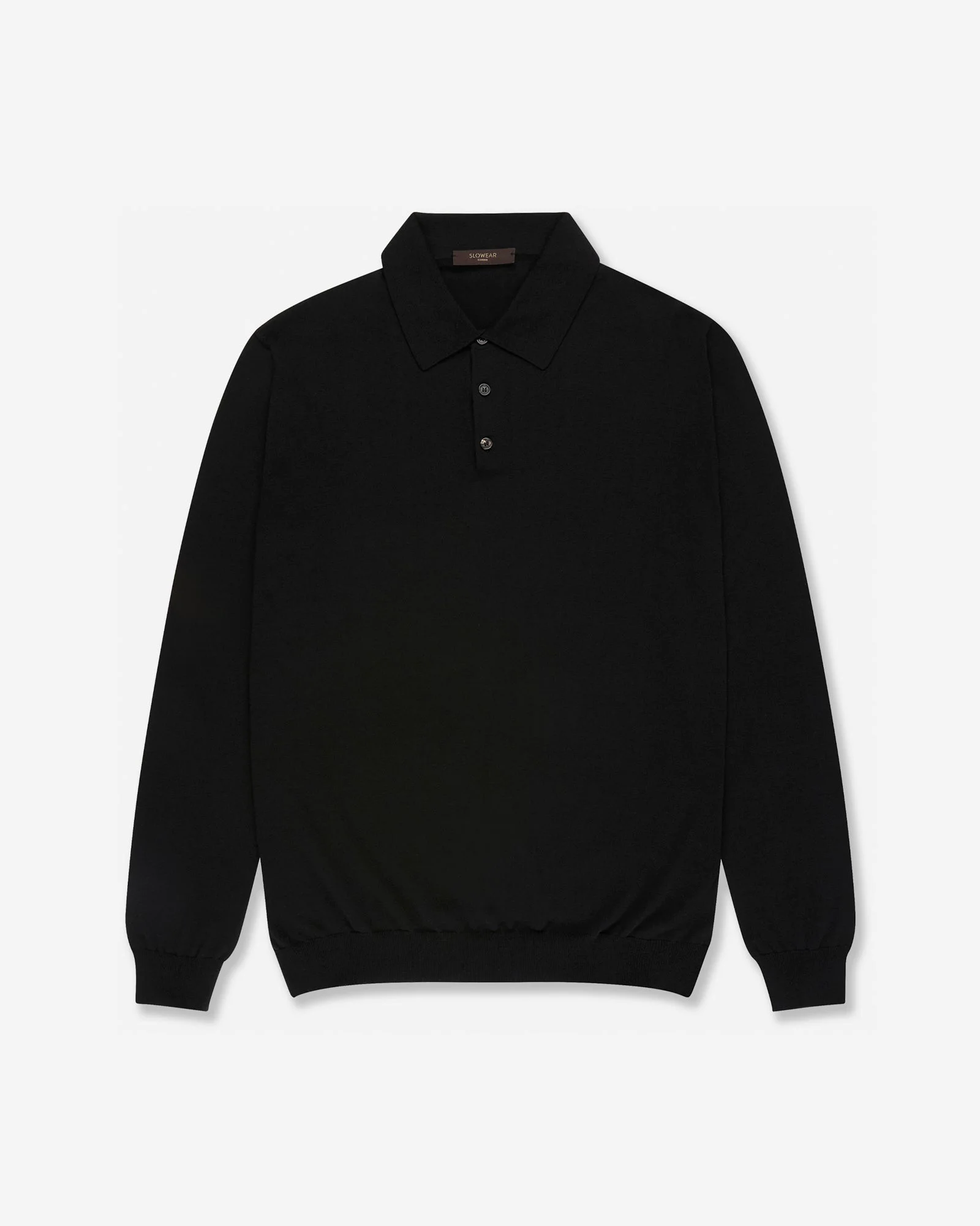Slim fit cotton and silk polo shirt - 1
