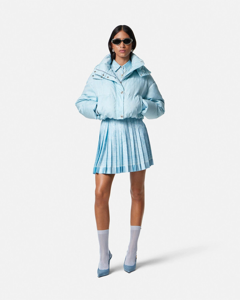 VERSACE Barocco Silk Pleated Skirt outlook