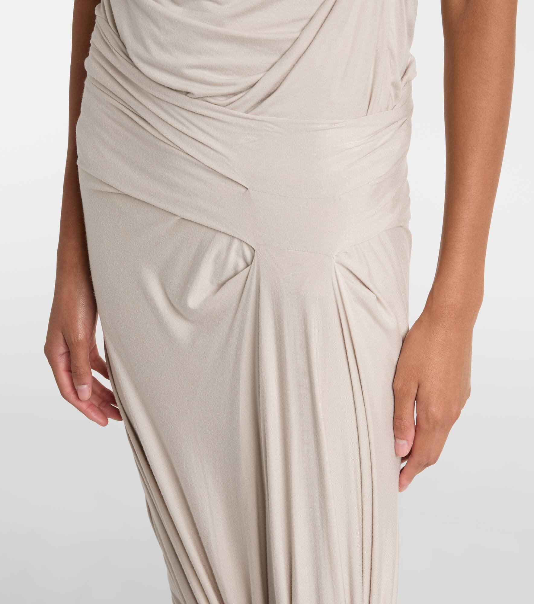 Draped maxi skirt - 4