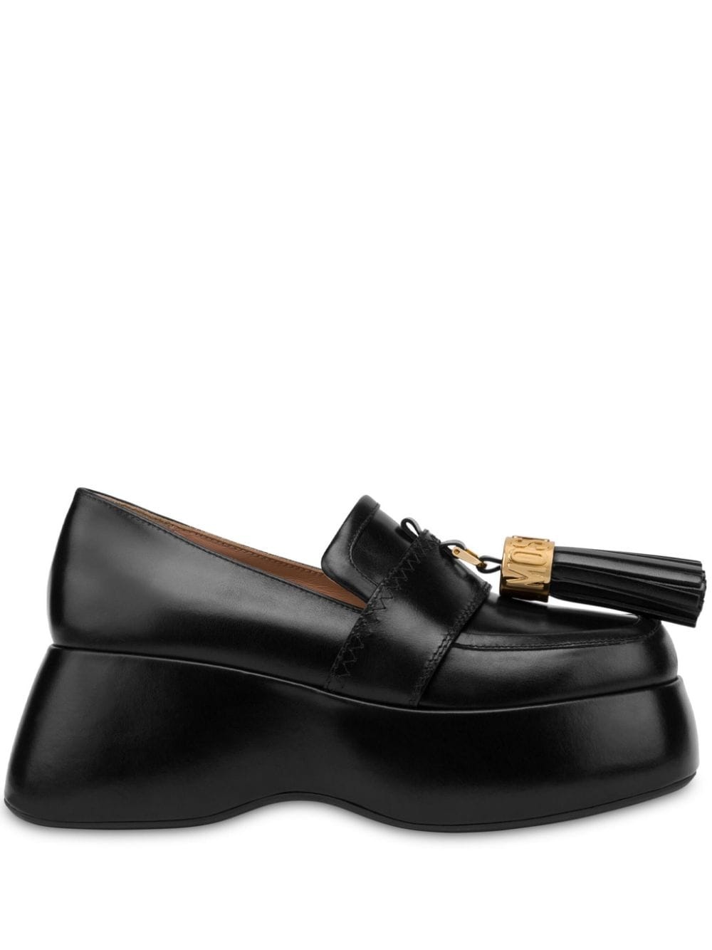 tassel-charm leather loafers - 1