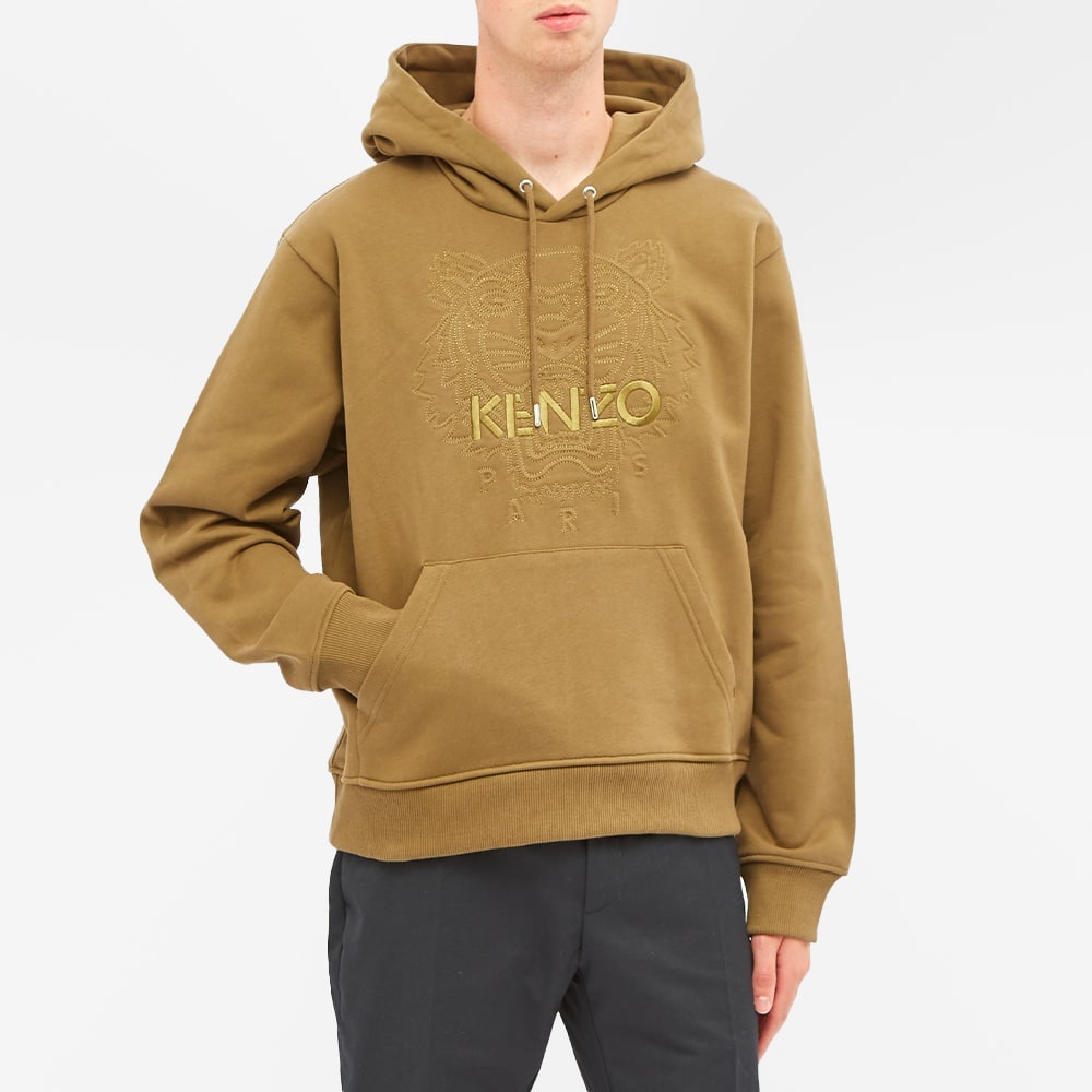 Kenzo Tonal Tiger Embroidered Popover Hoody - 4