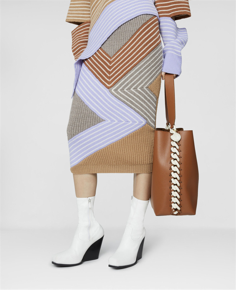 Stella by Stella 3D Stripes Wool Midi Skirt 4