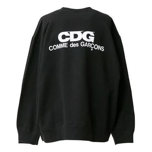 COMME des GARCONS PLAY Logo Oversized Sweatshirt 'Black' SZ-T055-051-1 - 1