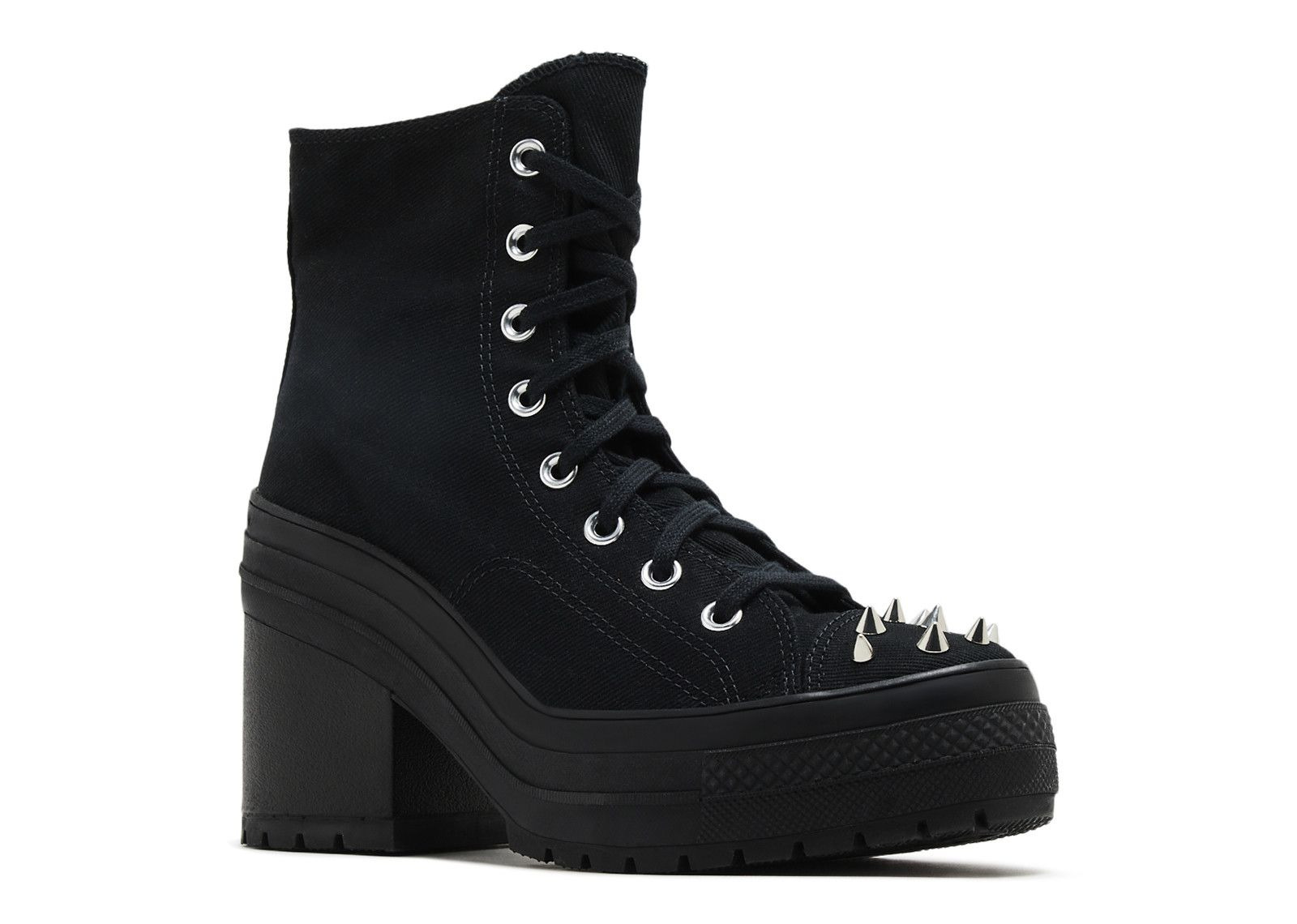 WMNS CHUCK 70 DE LUXE HEEL PLATFORM HIGH 'STUDDED - BLACK' - 2