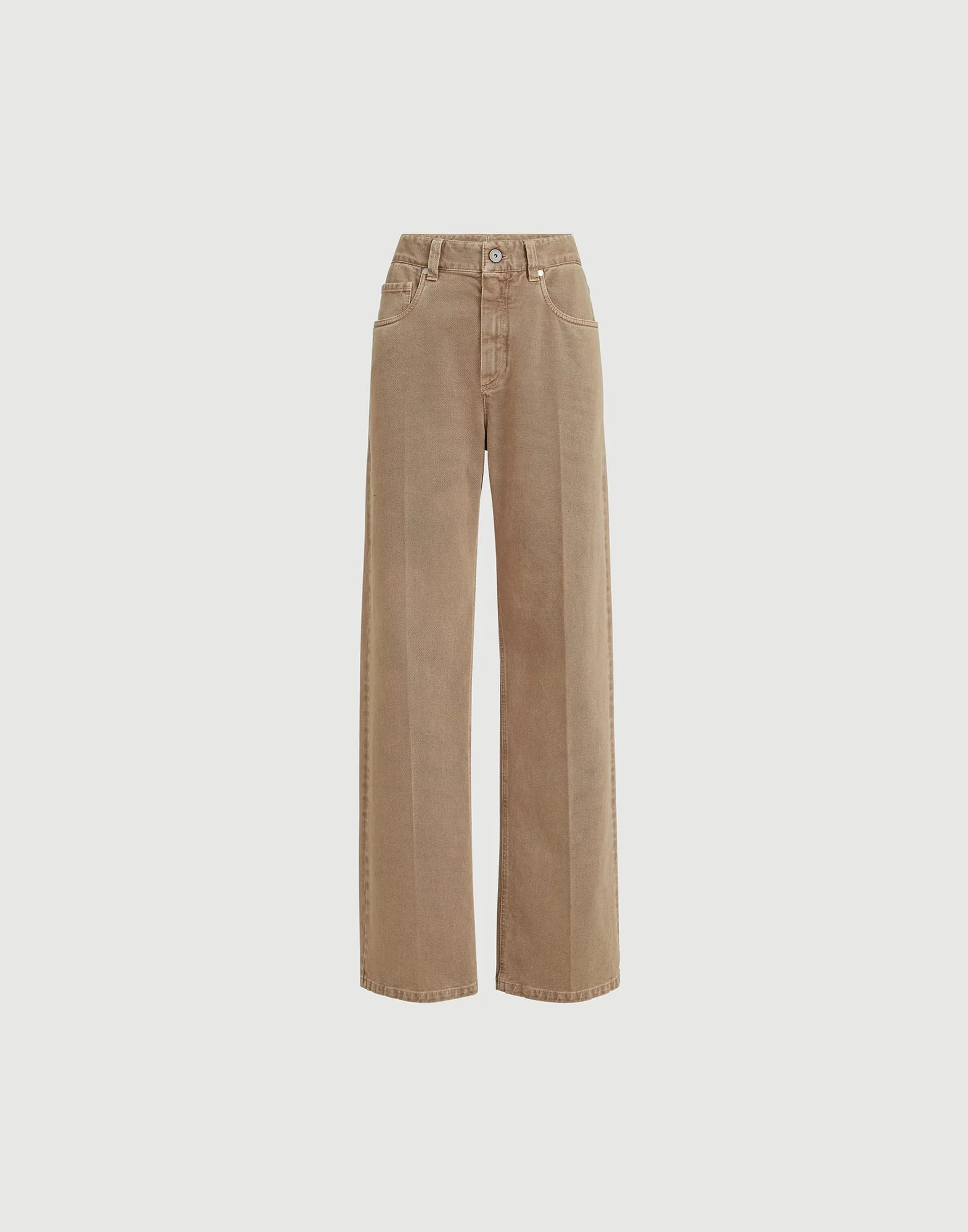 Dyed denim contemporary loose trousers - 1