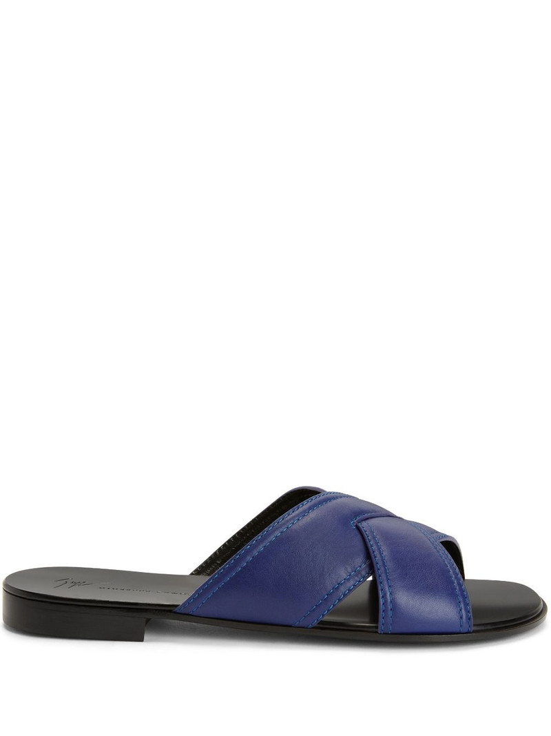 Flavio slip-on leather sandals 1
