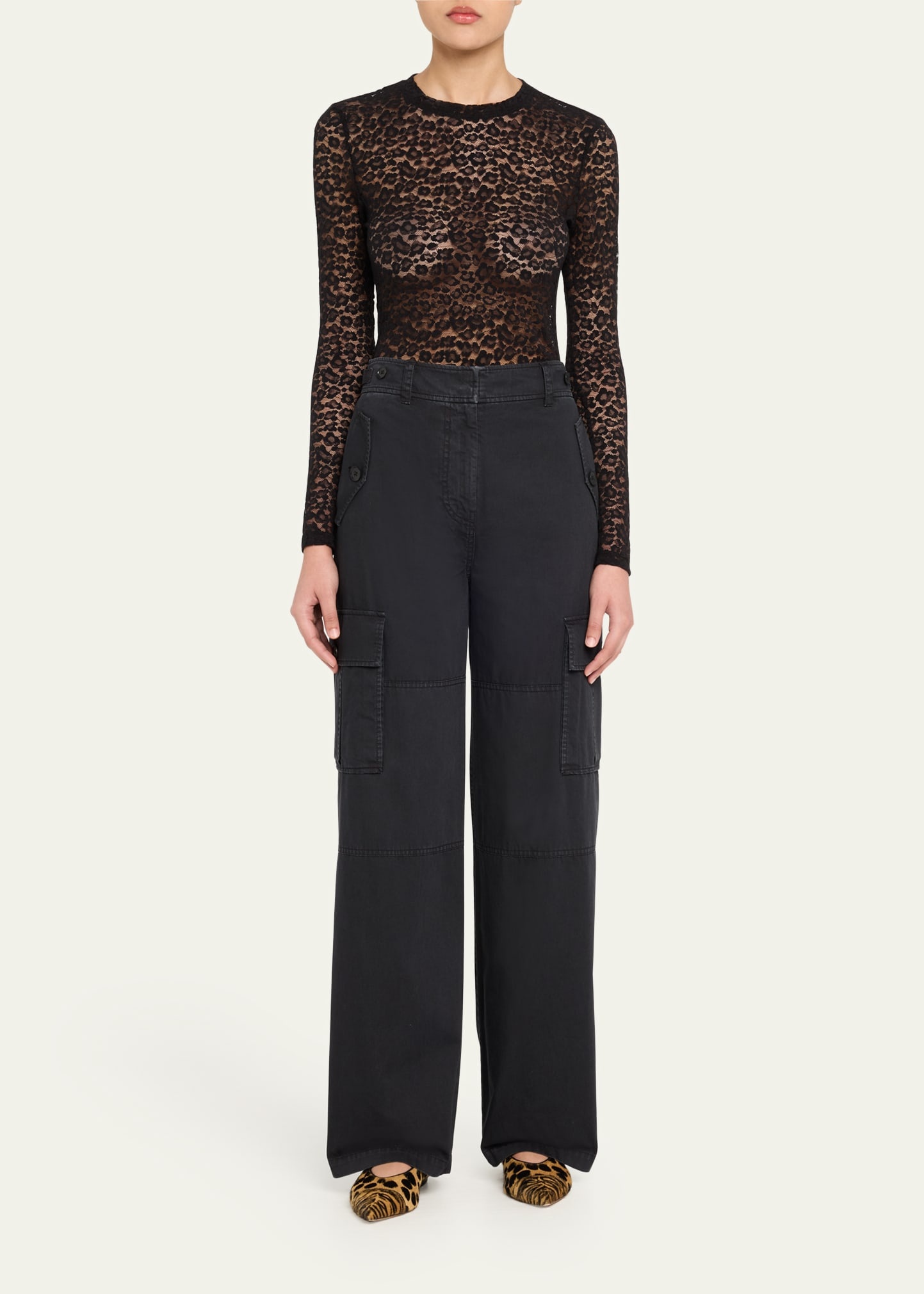 Aiden Mid-Rise Cargo Pants - 2