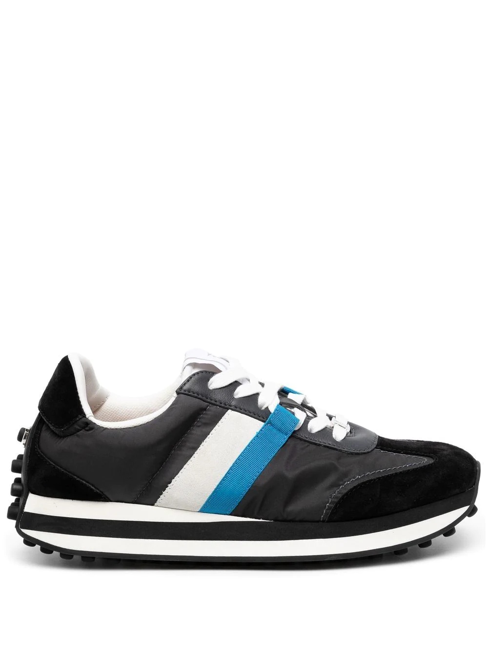 side-stripe low-top sneakers - 1