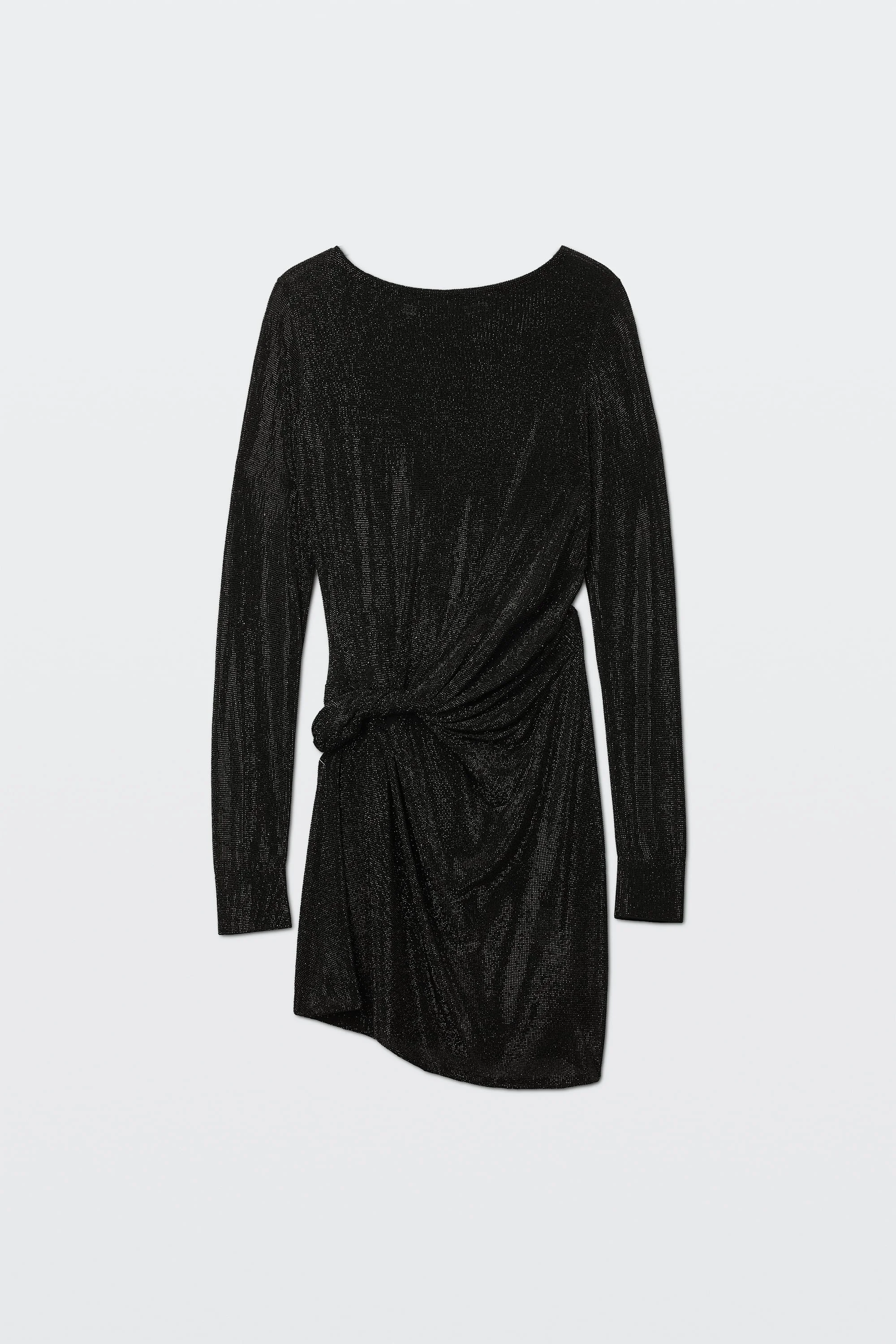 CRYSTAL TWIST BOATNECK DRESS - 1