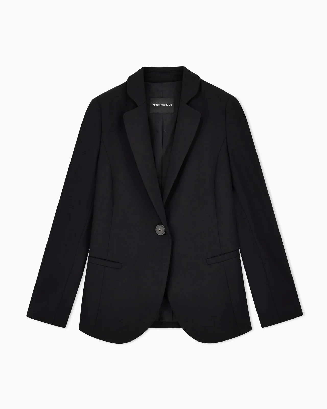 Barathea-wool single-breasted jacket - 1