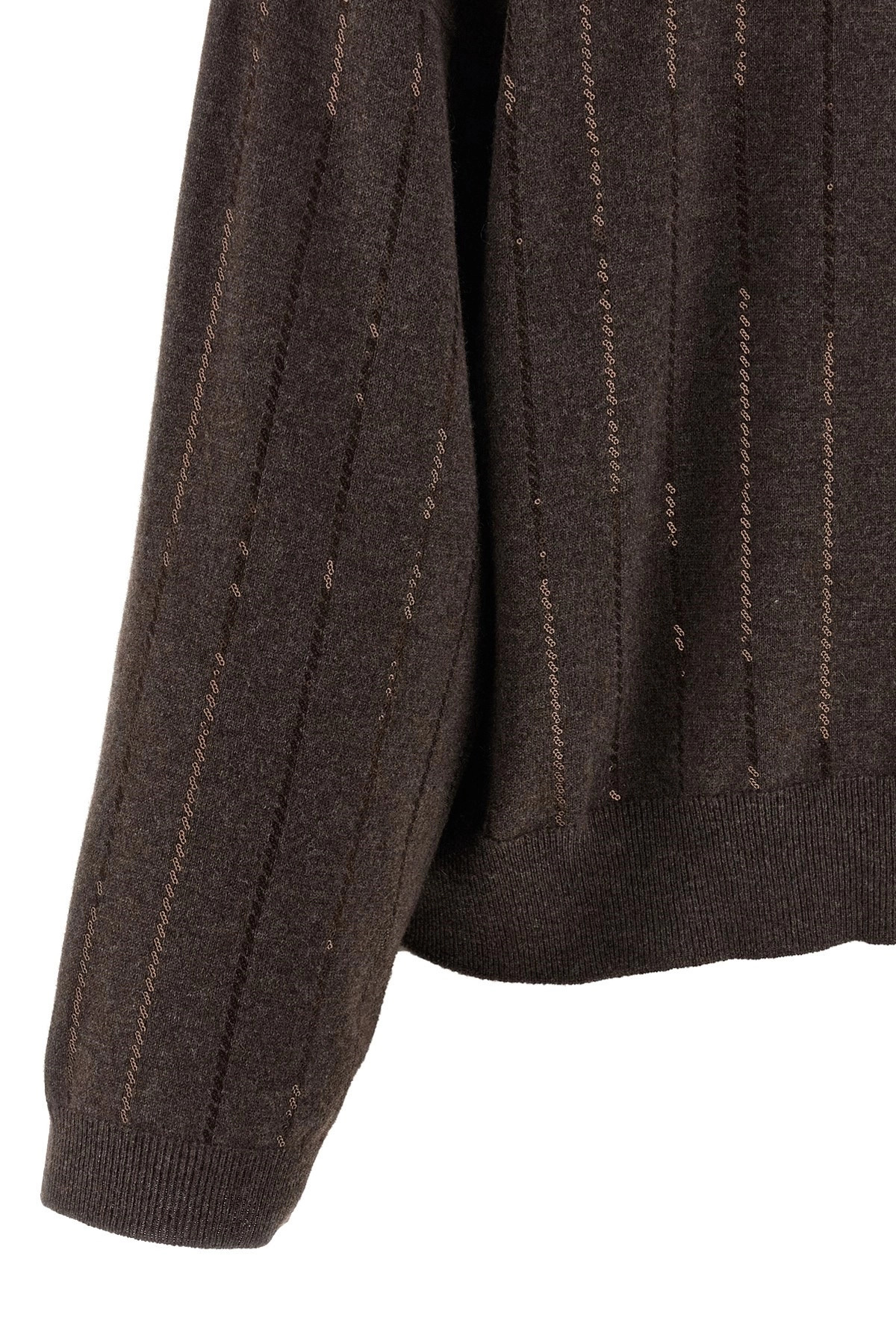 Sequin cashmere sweater - 4