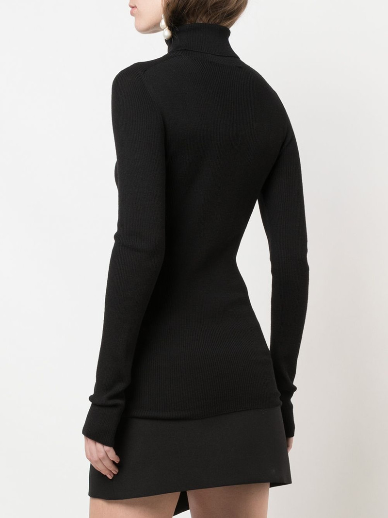 x The Woolmark Company Release 05 roll-neck ribbed jumper 4
