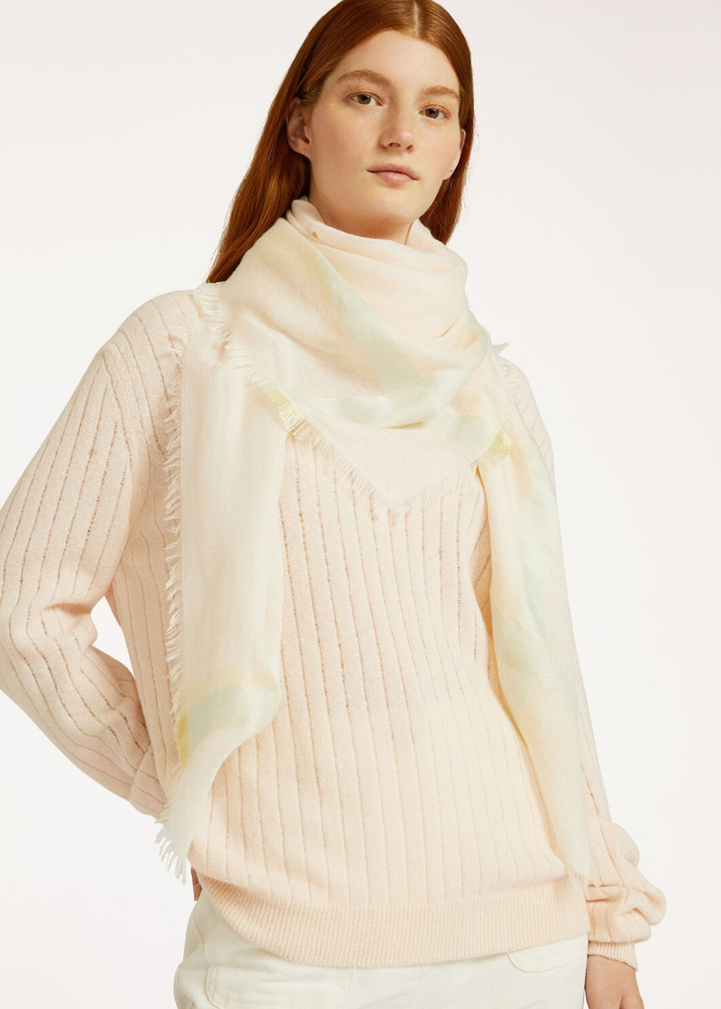 Loro Piana Rainbow Maxi Carré Scarf outlook