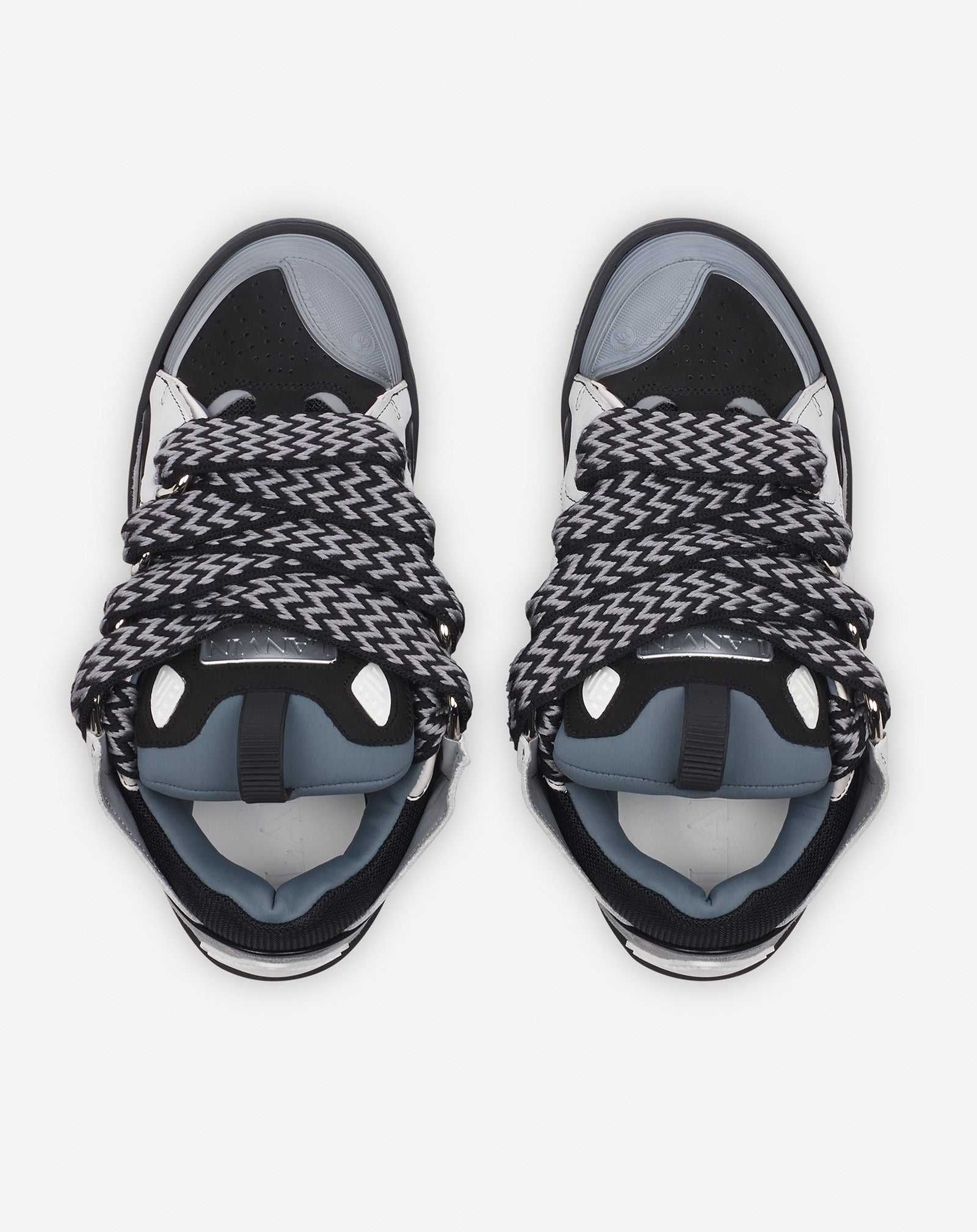 LEATHER CURB SNEAKERS - 3