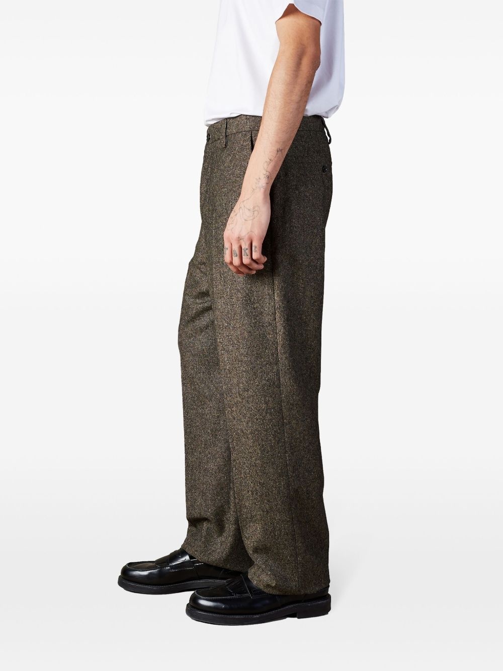 mid-rise tailored trousers - 4