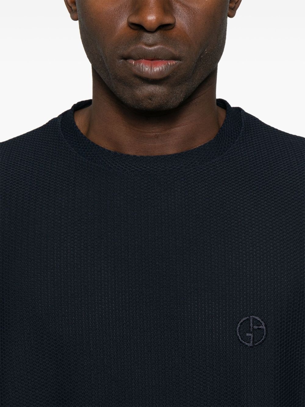 textured T-shirt - 4