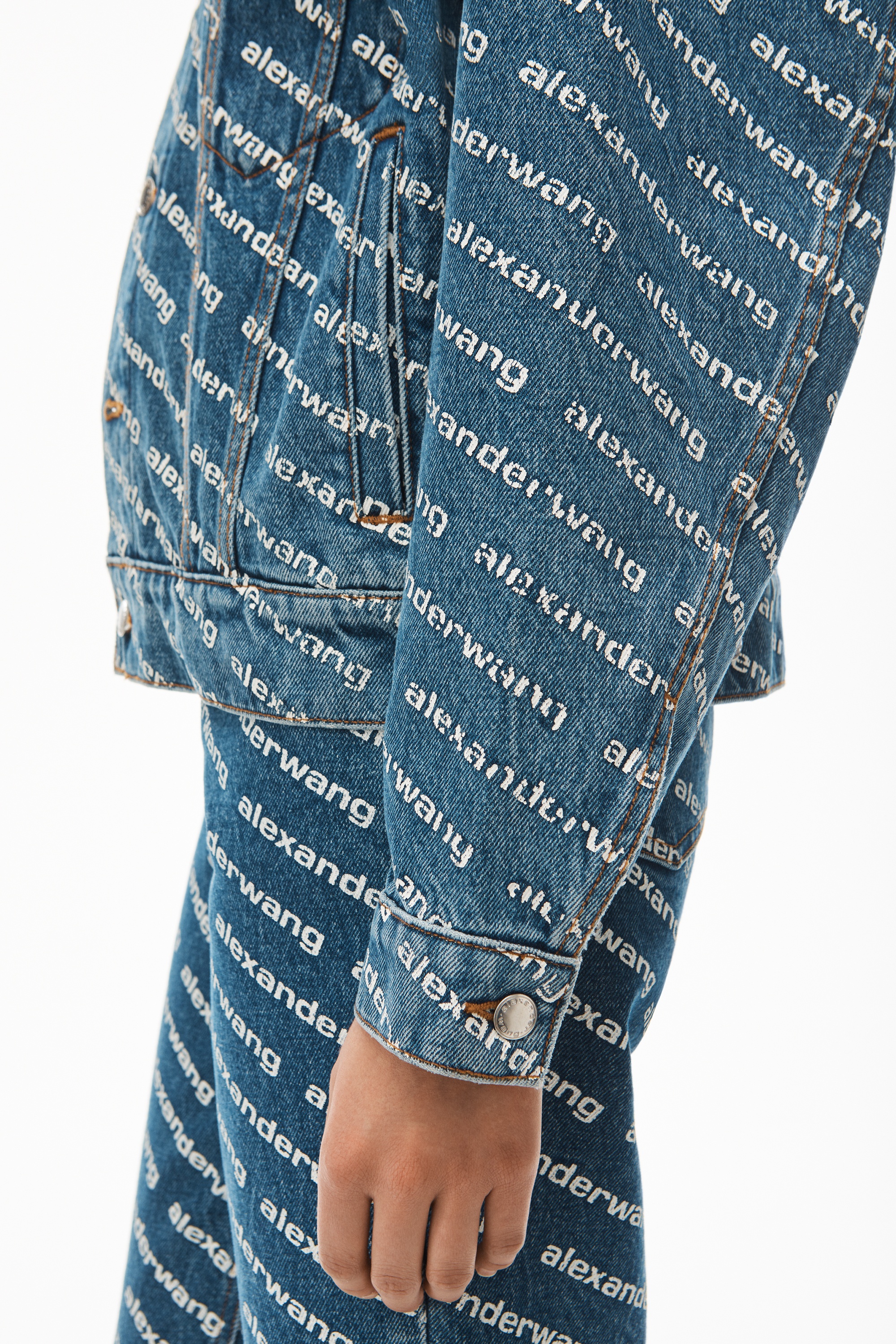 GAME LOGO JACKET IN DENIM - 4