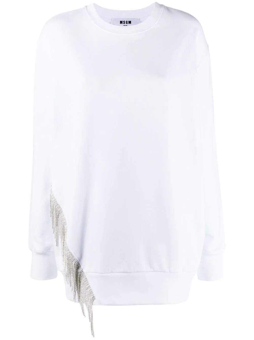 crystal trim sweatshirt - 1