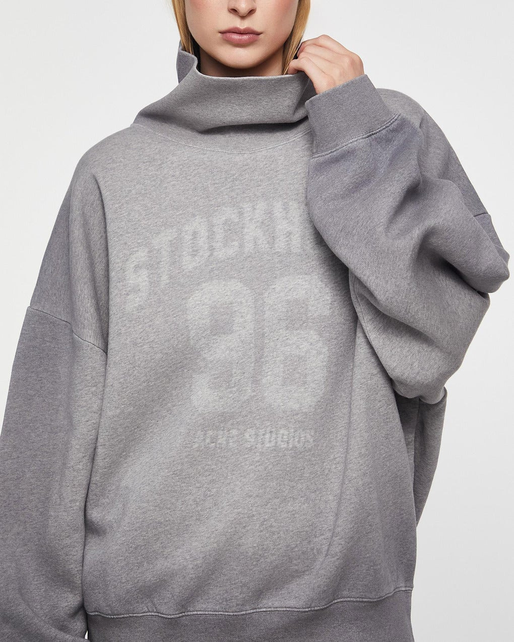 Sweater High Neck  Grey - 5