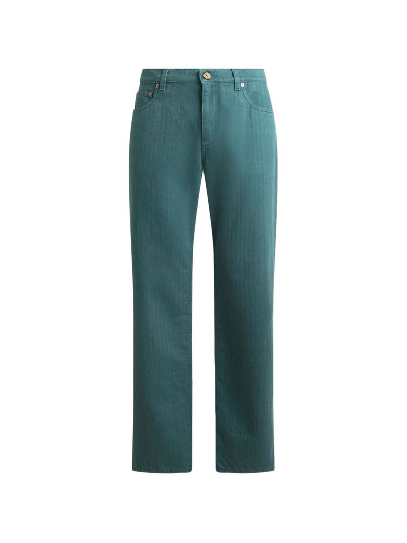 five-pocket straight-leg jeans 1