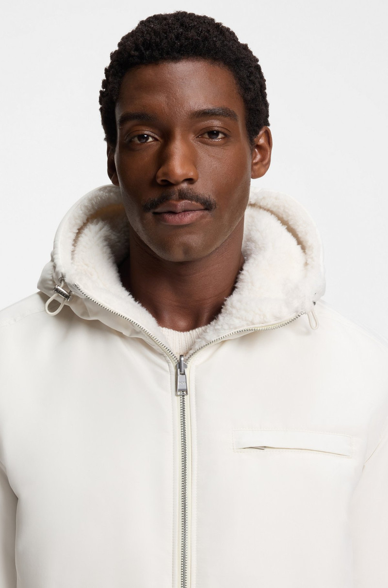 BOSS X STEIFF REVERSIBLE JACKET IN TEDDY 5