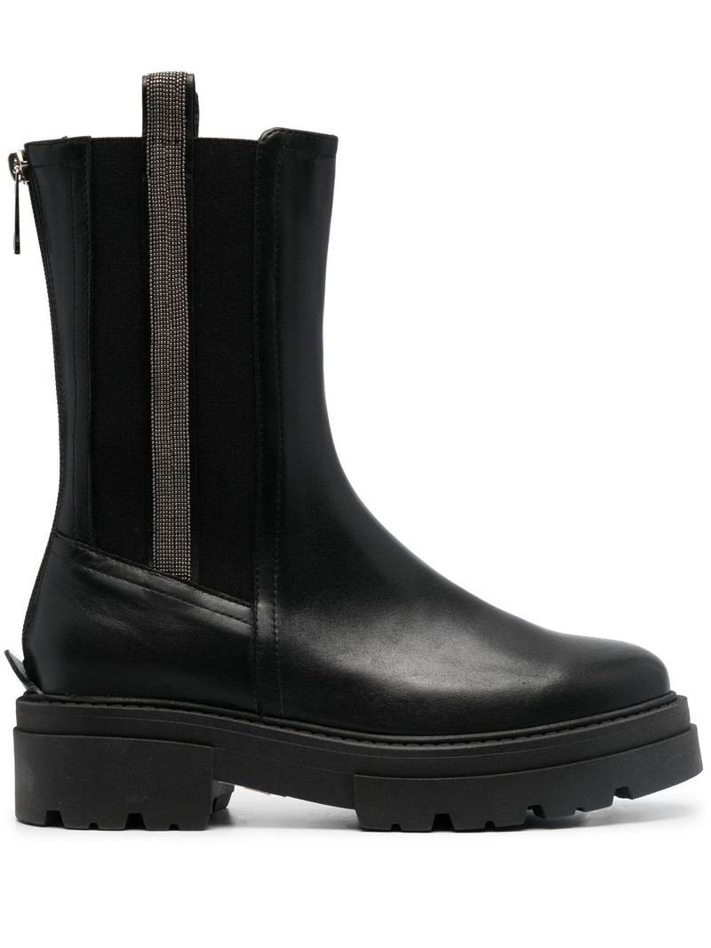 bead-embellished combat boots 1