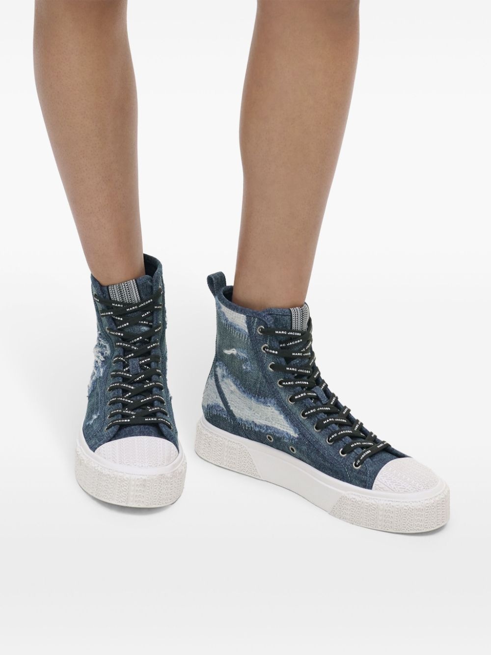 The Rip And Tear Denim High Top sneakers - 7