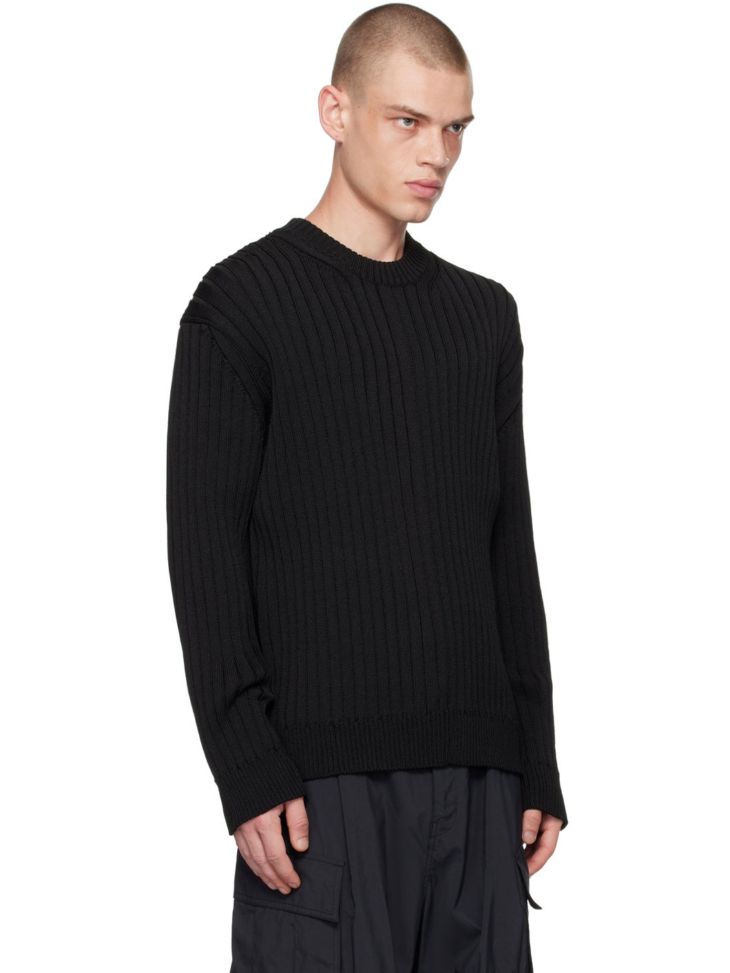 Black Crewneck Sweater - 2