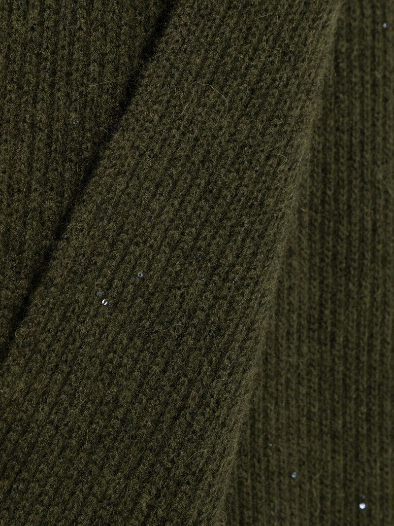 FABIANA FILIPPI sequin ribbed scarf outlook