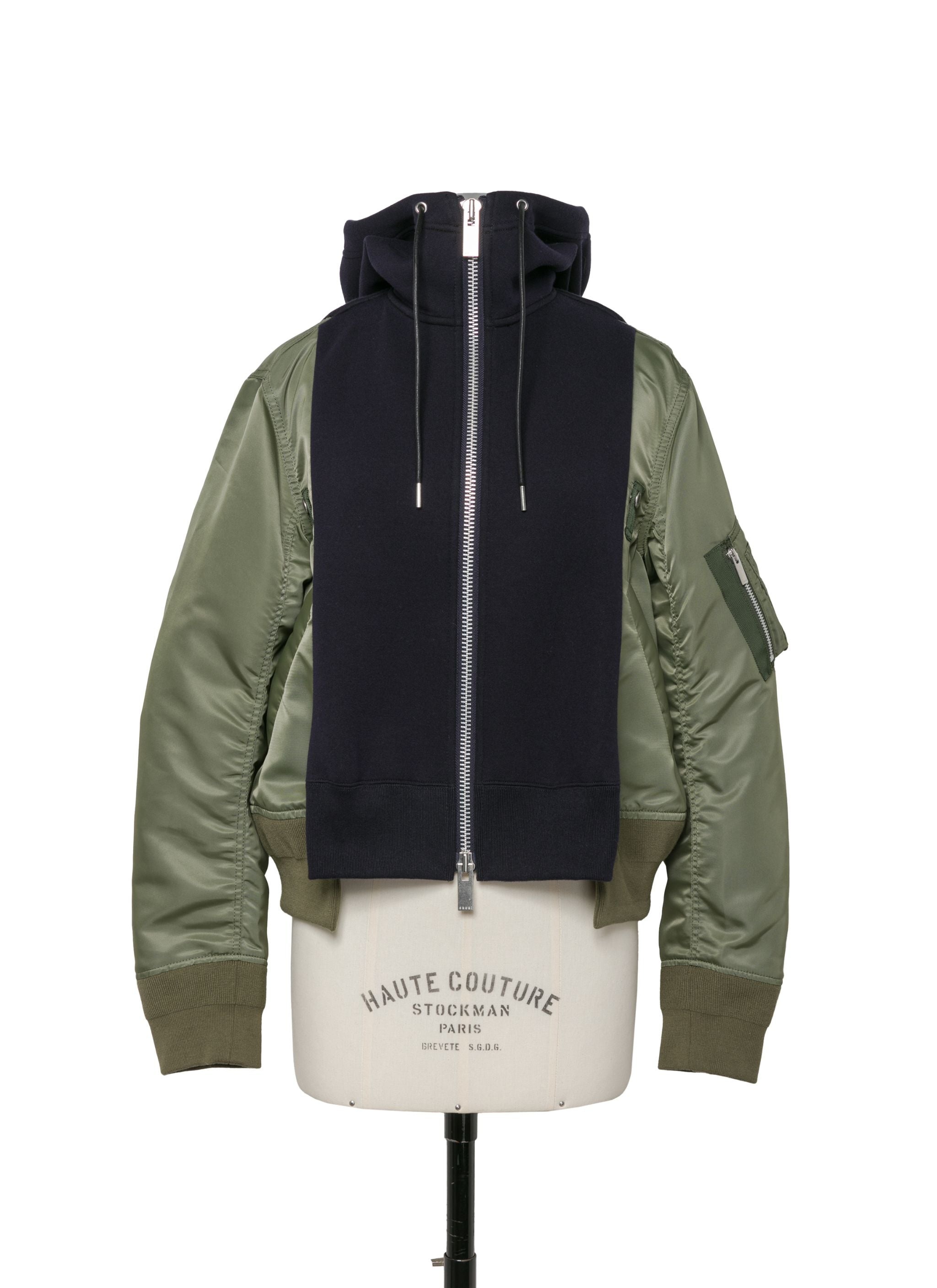 Sponge Sweat x Nylon Twill Hoodie - 1