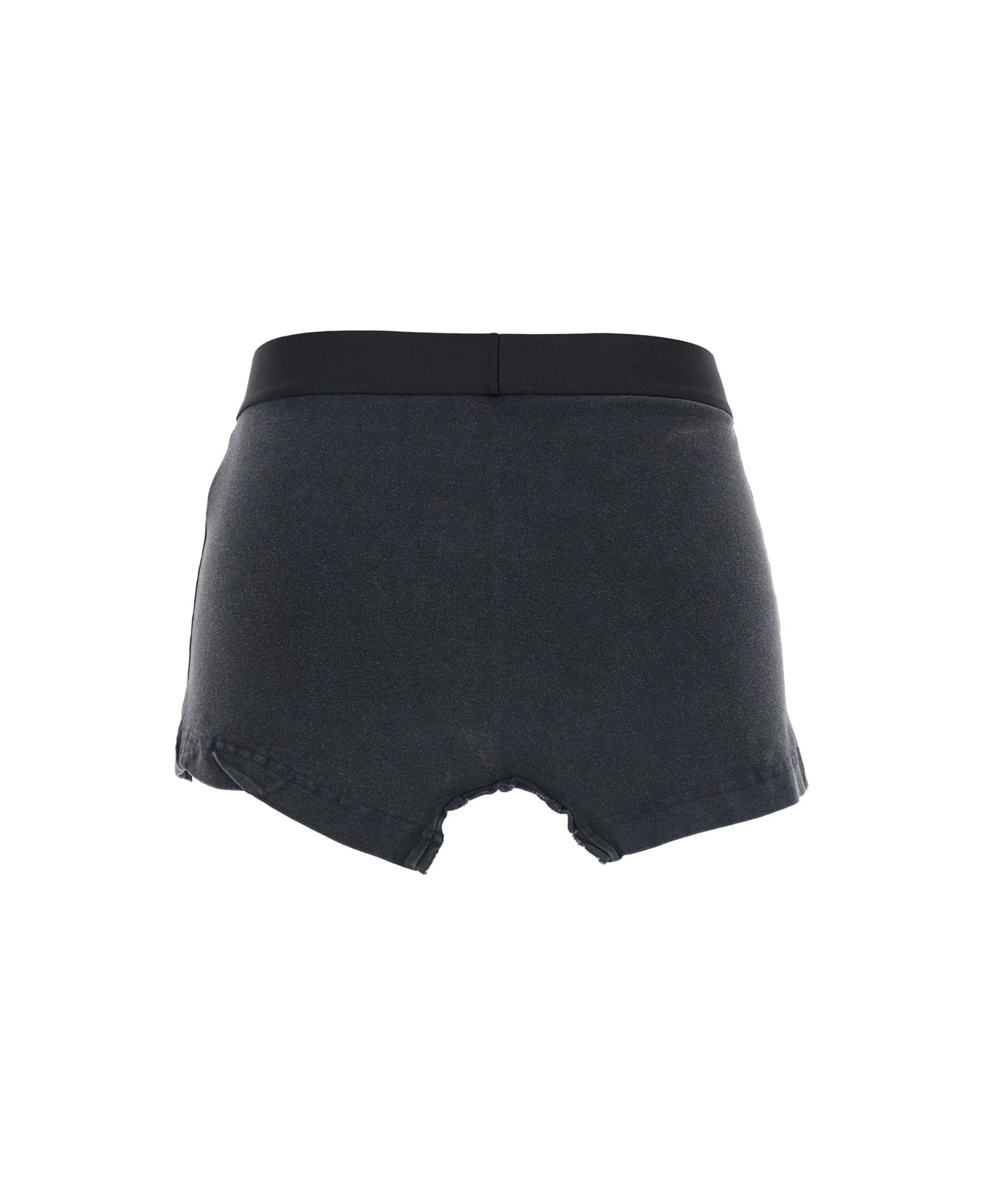 Slate Stretch Cotton Mini Skirt - 2