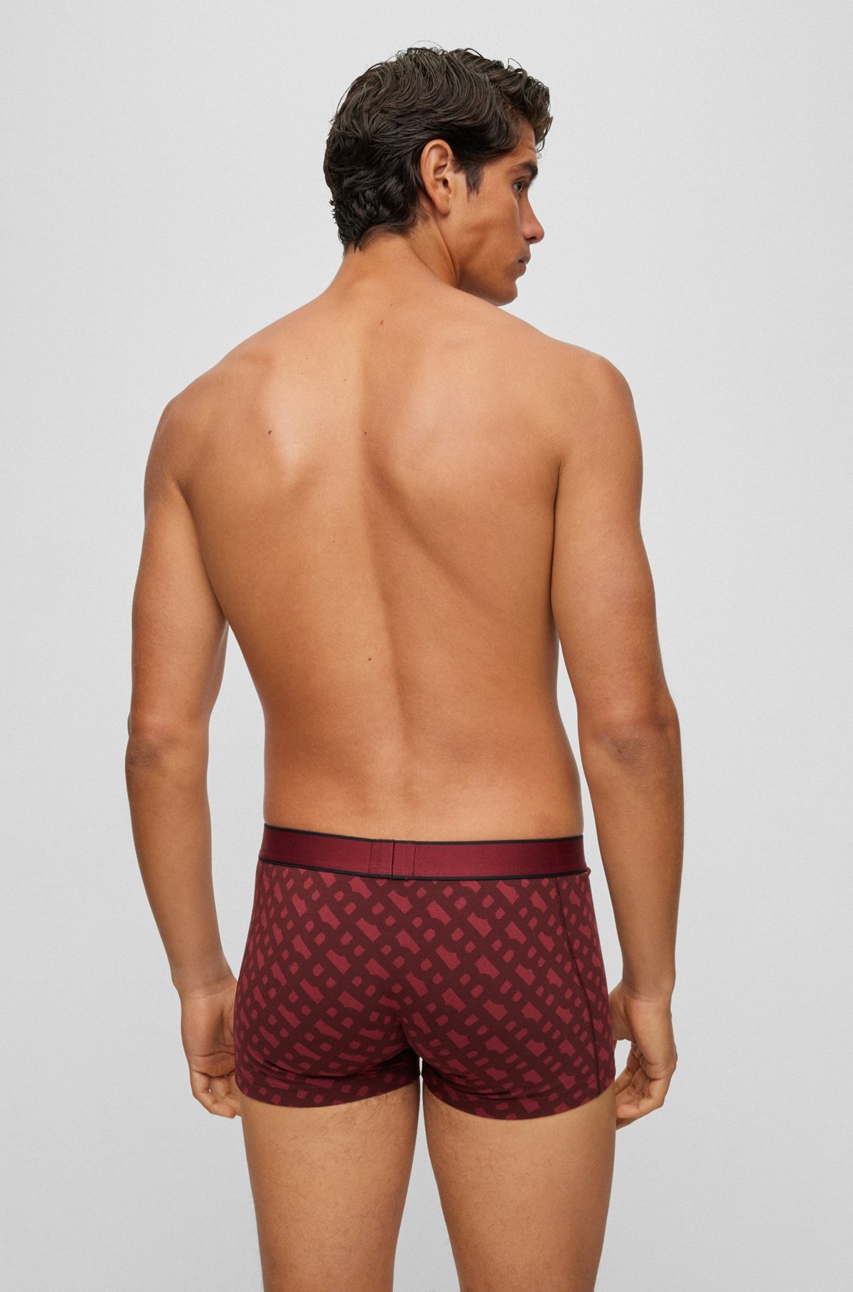 SEASONAL-PRINT TRUNKS IN COTTON WITH STRETCH - 3