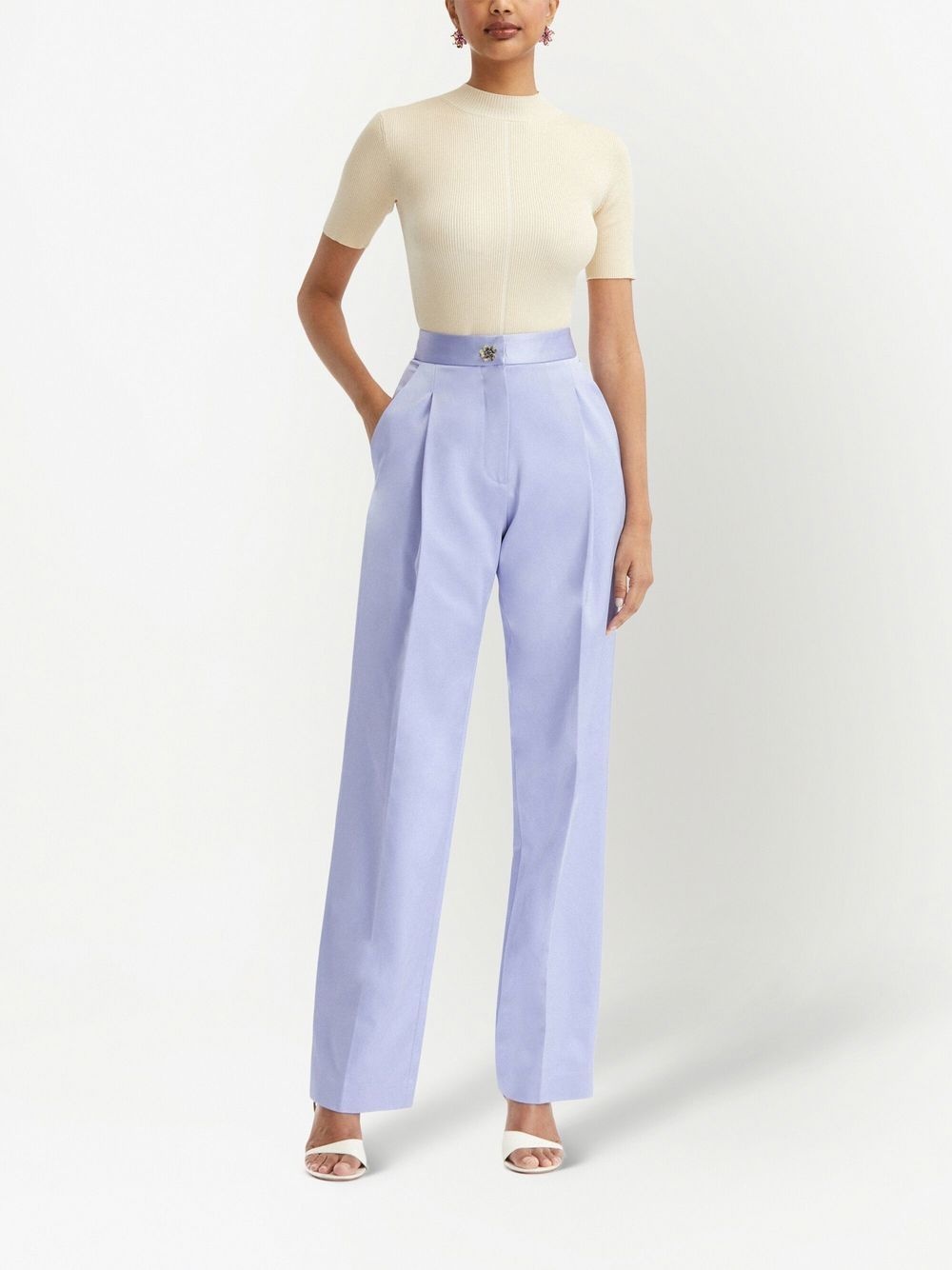 straight-leg tailored trousers - 2