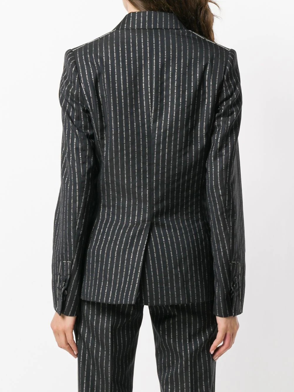 pinstriped blazer - 4