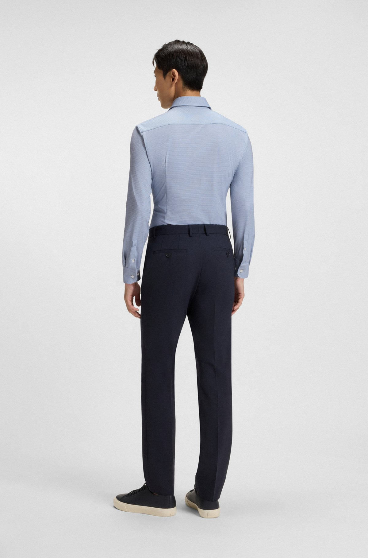 SLIM-FIT SHIRT IN ITALIAN PERFORMANCE-STRETCH FABRIC - 5