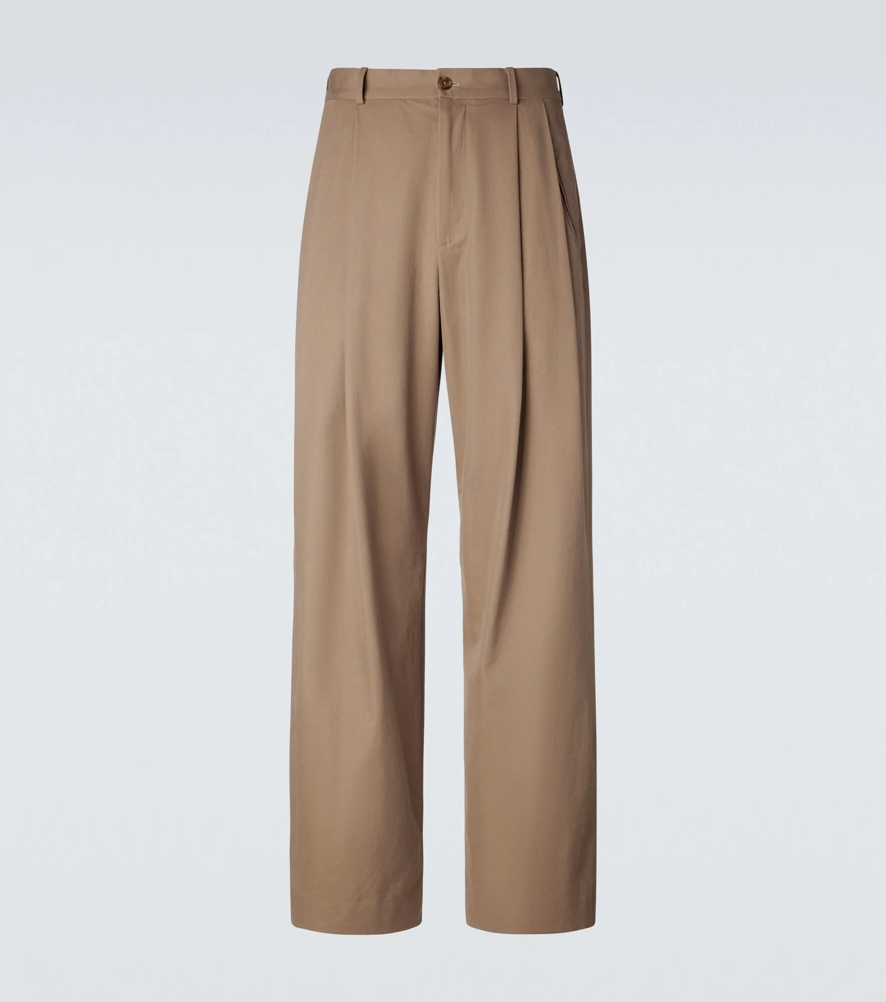 Tibor cotton and cashmere wide-leg pants - 1