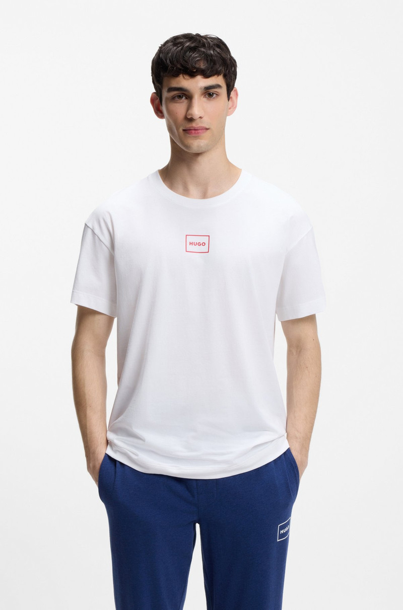 STRETCH-COTTON T-SHIRT WITH LOGO PRINT 2