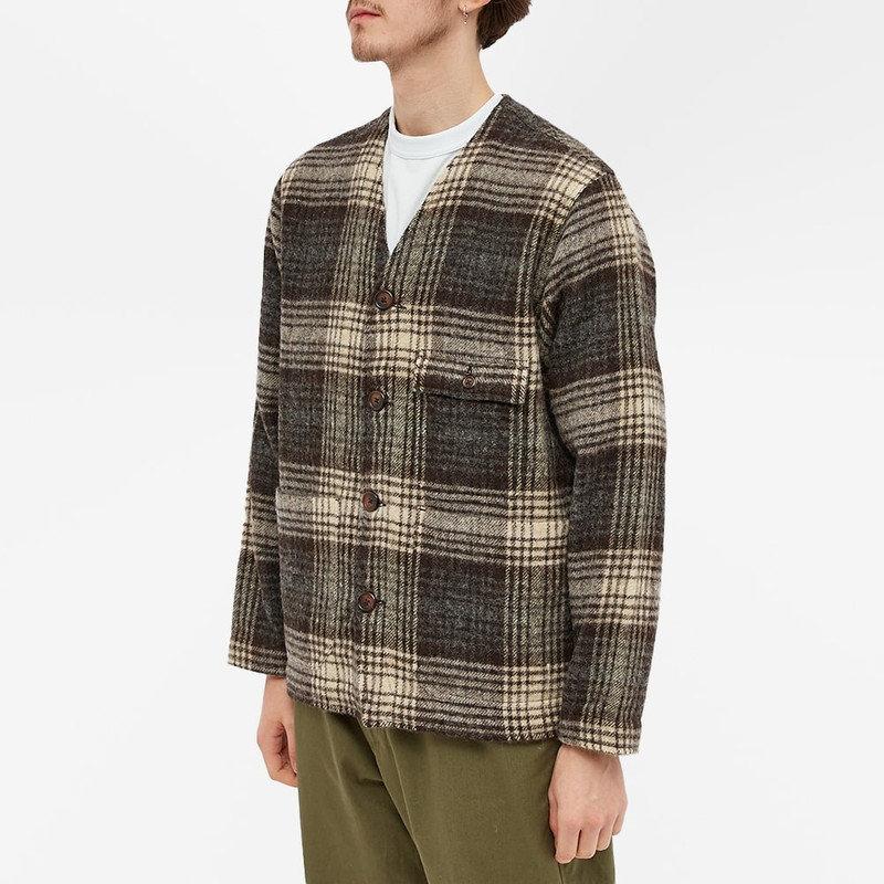 Universal Works Check Wool Cabin Jacket 2