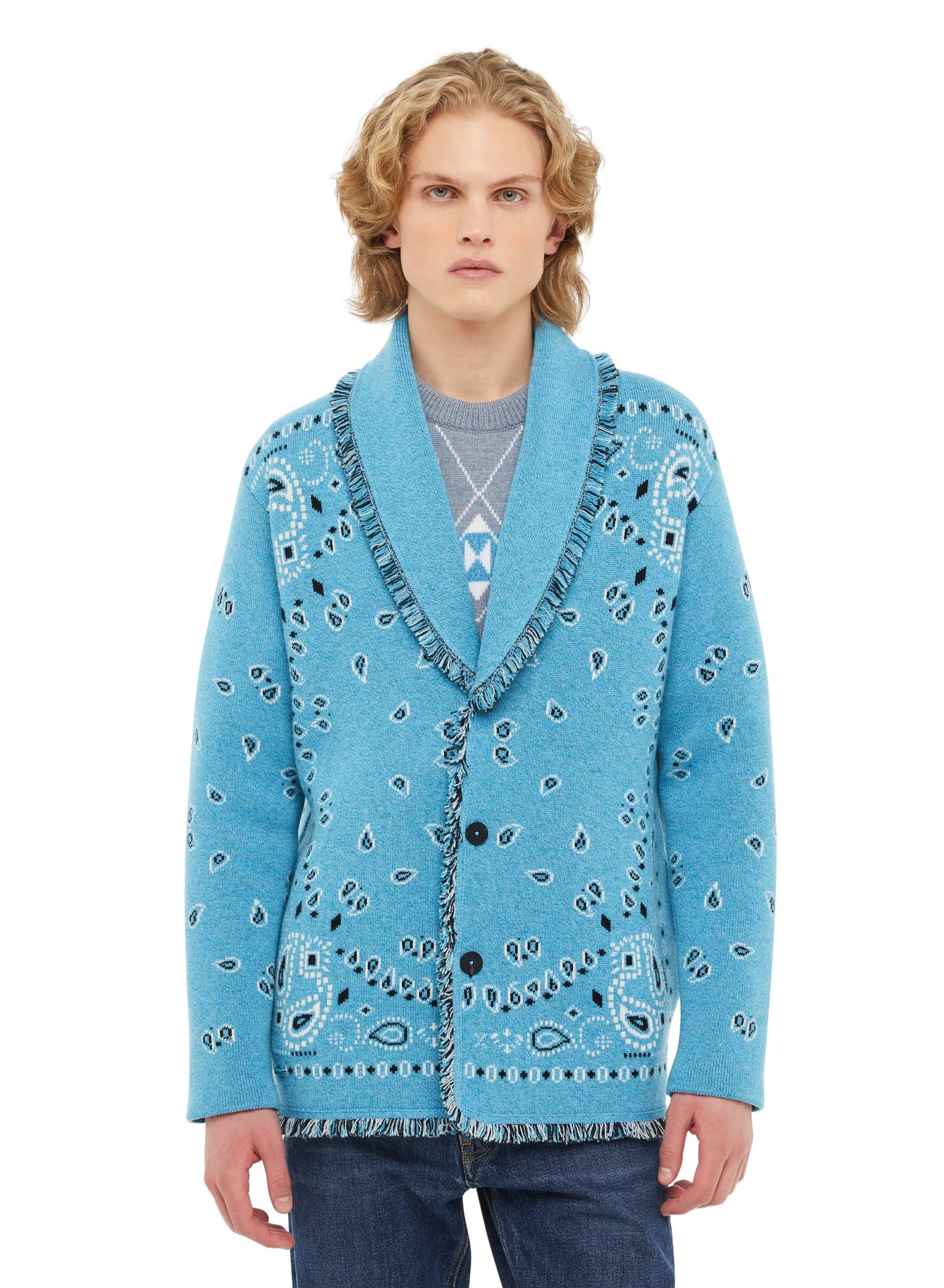 Bandana Jacquard Cardigan - 7