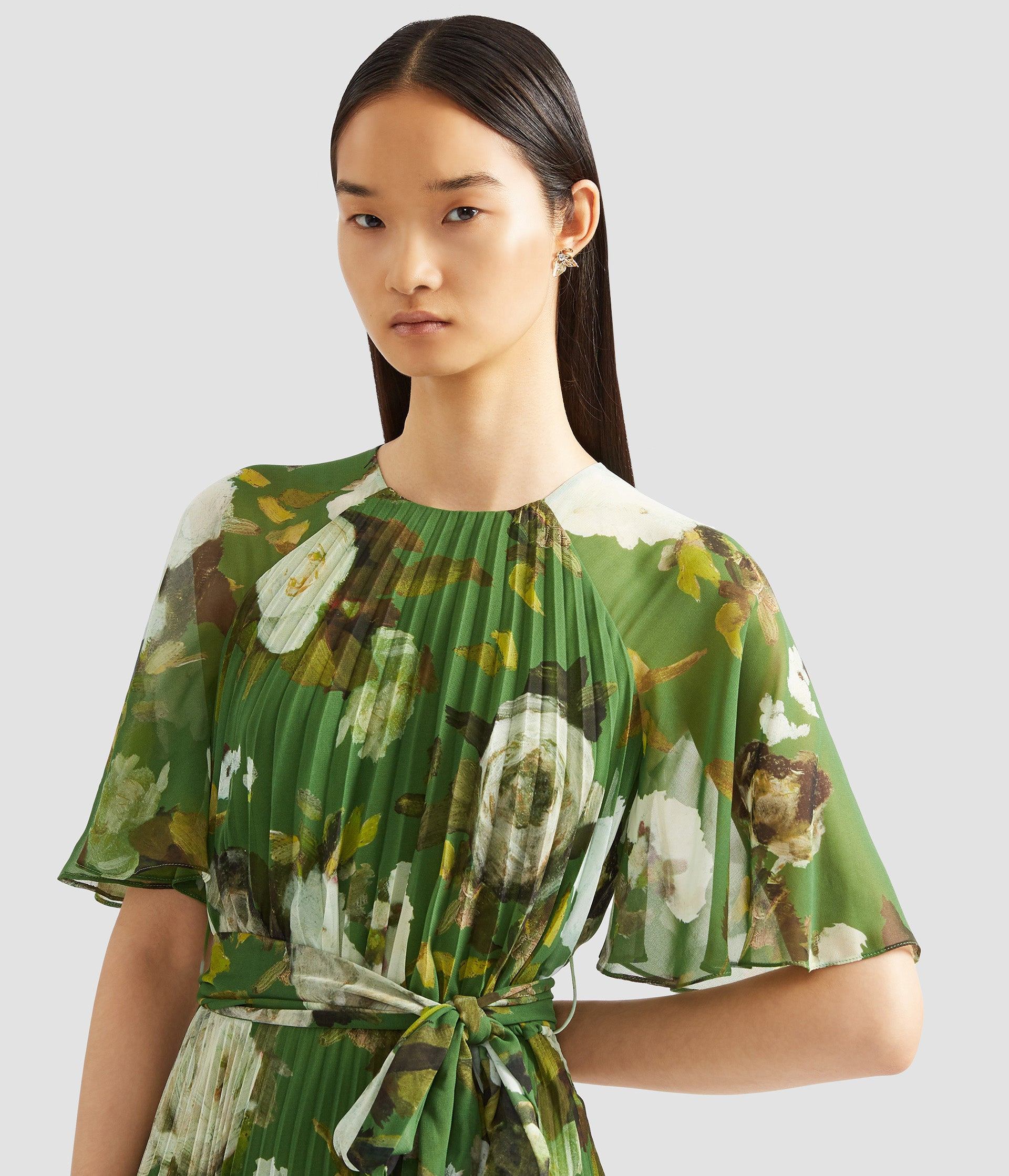 SHORT SLEEVE MIDI DRESS - 5